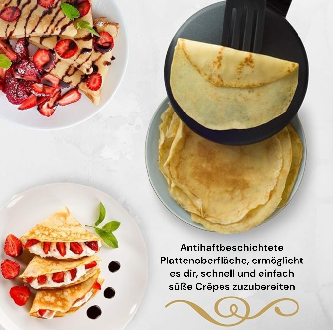 FlipEase™ Elektrisches Crêpe- und Pfannkuchen-Gerät 🥞✨